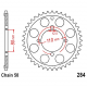 Corona 46 Denti Passo 530 Honda Argento