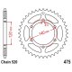 Corona 40 Denti Passo 520 Kawasaki Nera