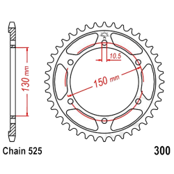 Corona 47 Denti Passo 525 Honda