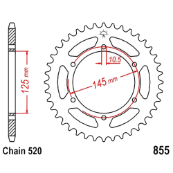 Corona 48 Denti Passo 530 Yamaha
