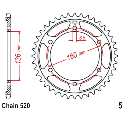 Corona 43 Denti Passo 520 Bmw