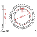 Corona 43 Denti Passo 520 Bmw