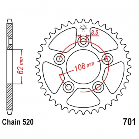 Corona 43 Denti Passo 520 Bmw 