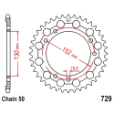 Corona 46 Denti Passo 520 Cagiva Argento