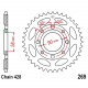 Corona 43 Denti Passo 428 Suzuki Nera