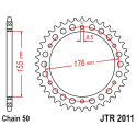 Corona 43 Denti Passo 530 Triumph