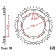 Corona 38 Denti Passo 530 Yamaha Argento