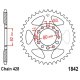 Corona 50 Denti Passo 428 Yamaha Nera