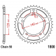 Corona 42 Denti Passo 530 Triumph - Suzuki Argento