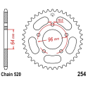 Corona 43 Denti Passo 520 Honda Nera