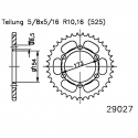 Corona 43 Denti Passo 525 Aprilia Nera