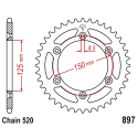 Corona 47 Denti Passo 520 Ktm Nera