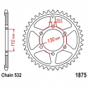 Corona 48 Denti Passo 532 Yamaha Argento