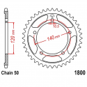 Corona 40 Denti Passo 530 Yamaha - Triumph Argento