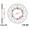 Corona 51 Denti Passo 420 Kawasaki Argento