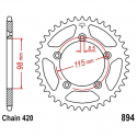 Corona 48 Denti Passo 420 KTM - Husqvarna