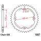 Corona 38 Denti Passo 520 Yamaha Argento