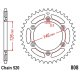 Corona 39 Denti Passo 520 Suzuki Argento
