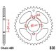 Corona 45 Denti Passo 428 Yamaha - Sym Argento