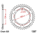 Corona 41 Denti Passo 525 Honda Argento