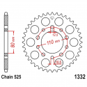 Corona 42 Denti Passo 525 Honda Argento