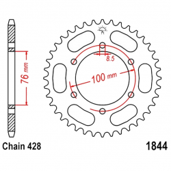 Corona 48 Denti Passo 428 Yamaha