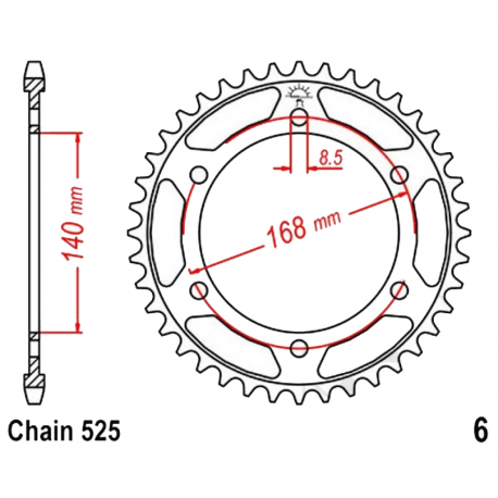  Corona 41 Denti Passo 525 Bmw