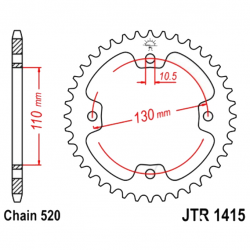 Corona 38 Denti Passo 520 Ducati