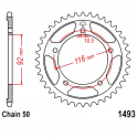 Corona 41 Denti Passo 530 Kawasaki Argento