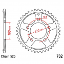 Corona 44 Denti Passo 525 Aprilia Argento