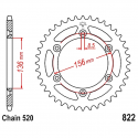 Corona 47 Denti Passo 520 Beta Nera