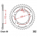 Corona 45 Denti Passo 530 Honda Argento