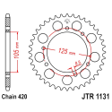 Corona 58 Denti Passo 420 Aprilia Nera
