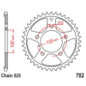 Corona 46 Denti Passo 525 Aprilia Argento