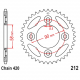 Corona 35 Denti Passo 420 Honda Argento