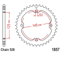 Corona 37 Denti Passo 520 Yamaha