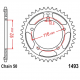 Corona 42 Denti Passo 530 Kawasaki Argento