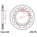 Corona 40 Denti Passo 520 BMW Argento