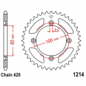 Corona 46 Denti Passo 420 Honda Nera