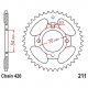  Corona 34 Denti Passo 420 Honda Argento