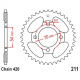 Corona 42 Denti Passo 420 Honda Argento