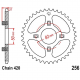 Corona 34 Denti Passo 530 Honda Argento