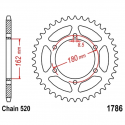 Corona 46 Denti Passo 520 Suzuki Argento ,