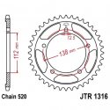 Corona 41 Denti Passo 520 Honda Argento