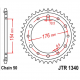 Corona 45 Denti Passo 530 Honda Argento