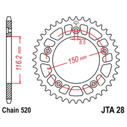 Corona 41 Denti Passo 520 Aprilia