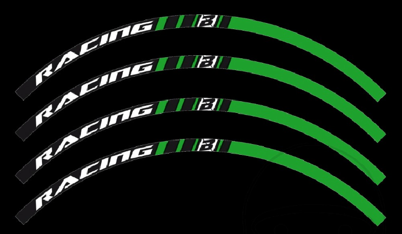 Kit Adesivi Ruota BBR KAWASAKI Racing 