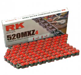 Catena RK Passo 520 Rossa Maglie 116 Honda CR 125 R - CR 250 R - CR 450 R