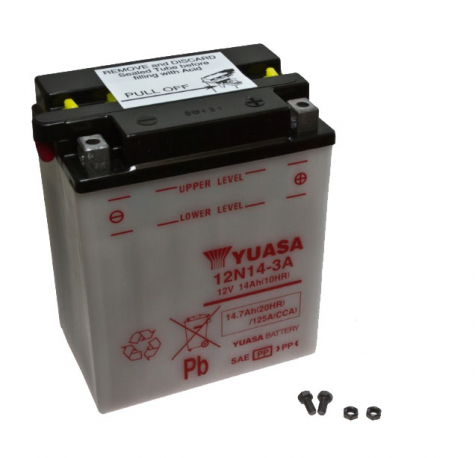 Batteria 12N14-3A YUASA Honda - Kawasaki - Yamaha