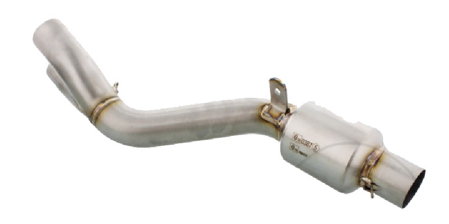 Tubo di collegamento per GP doppio scarico LeoVince Yamaha MT-09 850 